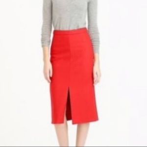 J Crew Front Slit Pencil Skirt